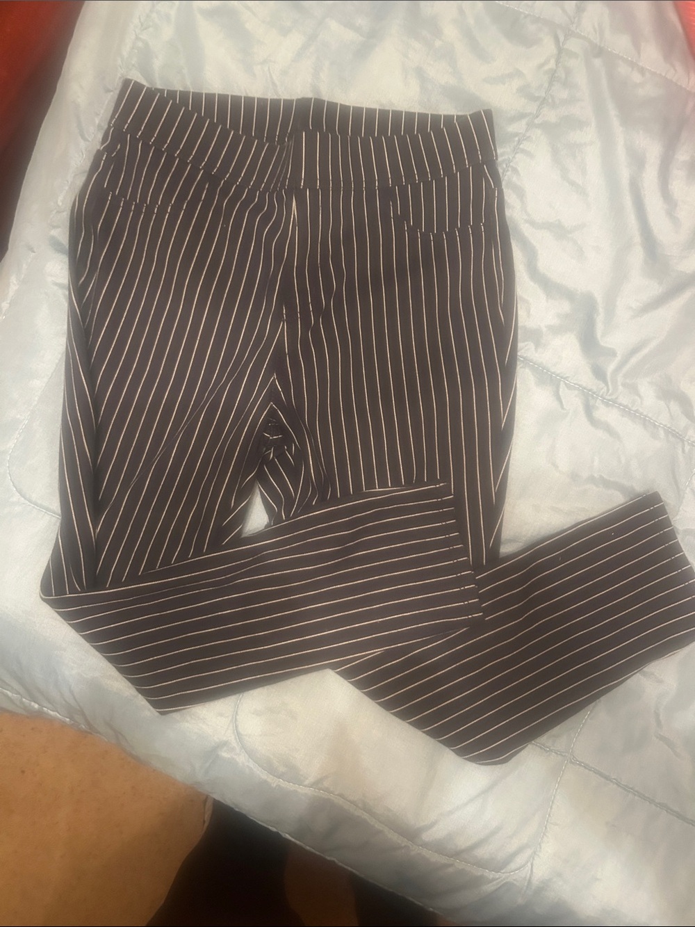 Time and Tru Black Pinstripe Capris